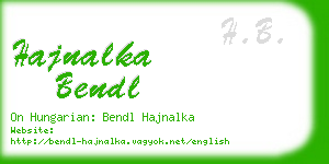 hajnalka bendl business card